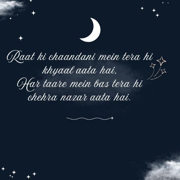 2 Line Good Night Shayari In English