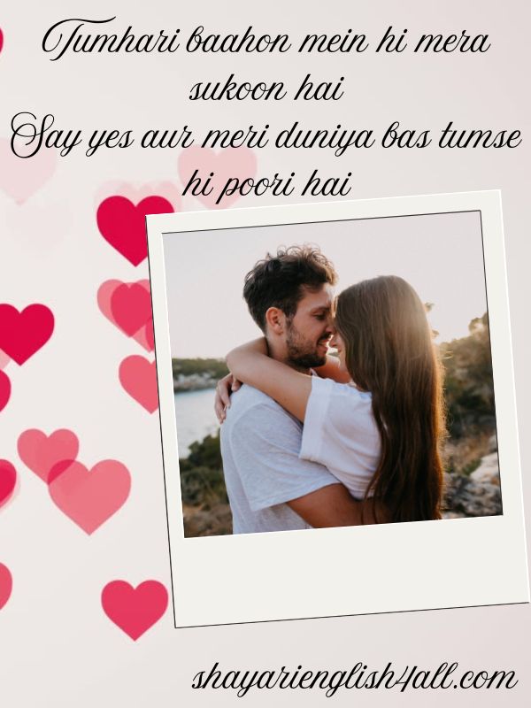 Cute Propose Shayari in English for Boyfriend